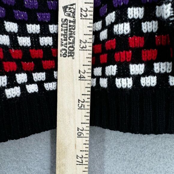 Vintage Custom Design Womens Knit Fair Isle Pullover Sweater Size M - Picture 7 of 8